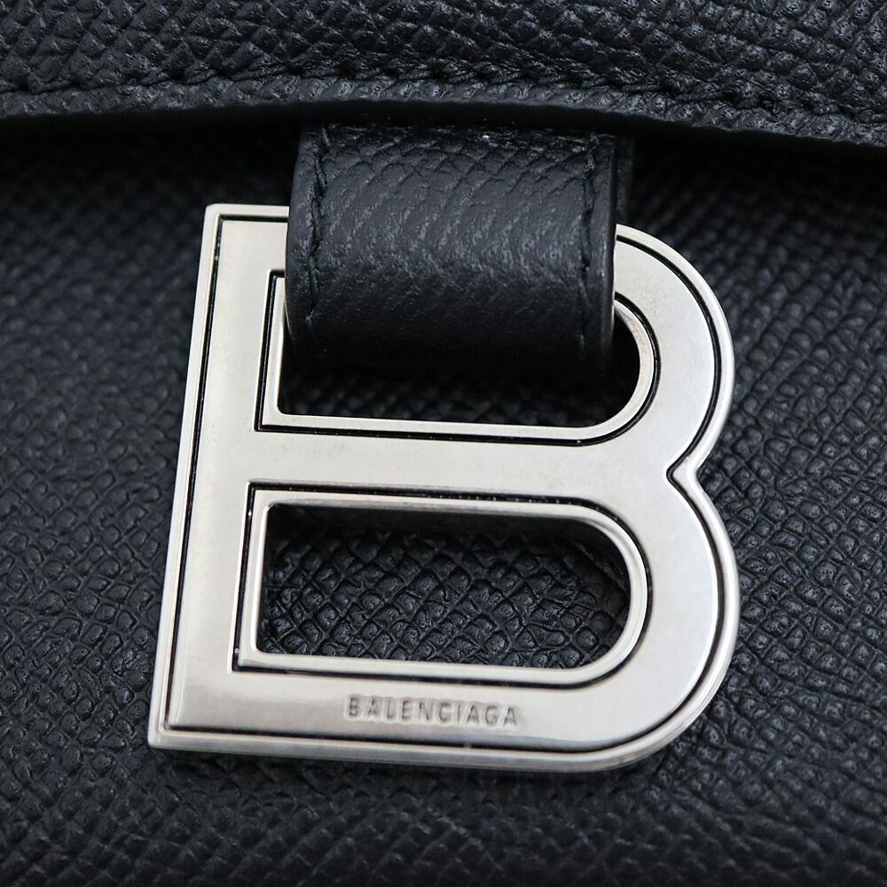 Balenciaga Downtown Shoulder Bag Leather Black - Picture 6 of 6